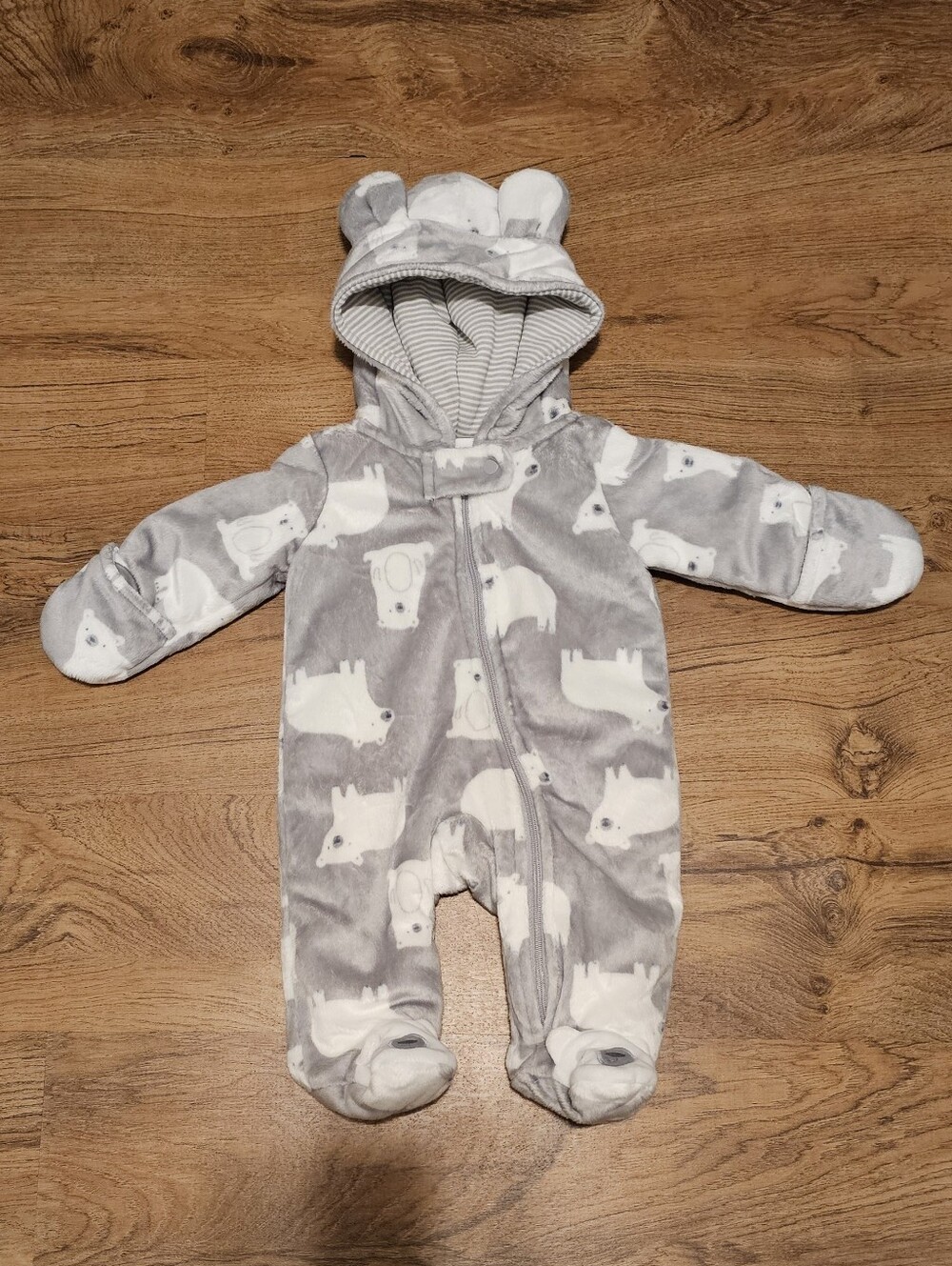 Carter's Grey Polar Bear Snowsuit